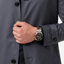 Load image into Gallery viewer, Seiko 5 Sports Automatic Black Dial Silver Steel Strap Watch For Men - SRPD57K1