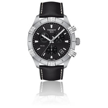 Load image into Gallery viewer, Tissot PR 100 Sport Quartz Chronograph Black Dial Black Leather Strap Watch For Men - T101.617.16.051.00