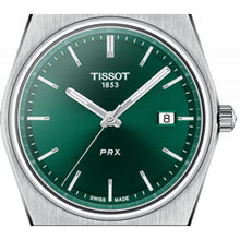 Load image into Gallery viewer, Tissot PRX Green Dial Silver Steel Strap Watch For Men - T137.410.11.091.00