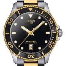 Load image into Gallery viewer, Tissot Seastar 1000 Black Dial Two Tone Steel Strap Watch For Men - T120.410.22.051.00