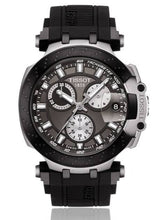 Load image into Gallery viewer, Tissot T Race Chronograph Anthracite Black Dial Black Silicone Strap Watch For Men - T115.417.27.061.00