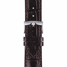Load image into Gallery viewer, Tissot T Sport Chrono XL Classic Silver Dial Brown Leather Strap Watch For Men - T116.617.16.037.00