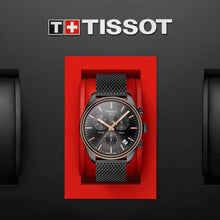 Load image into Gallery viewer, Tissot T Classic PR 100 Chronograph Anthracite Black Dial Black Mesh Bracelet Watch For Men - T101.417.23.061.00