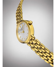 Load image into Gallery viewer, Tissot T Lady Lovely Silver Dial Gold Steel Strap Watch For Women - T058.009.33.031.00