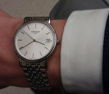 Load image into Gallery viewer, Tissot T Classic Desire Silver Dial Silver Mesh Bracelet Watch for Men - T52.1.481.31