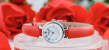 Load image into Gallery viewer, Tissot Lovely Round Mother of Pearl Dial Red Leather Strap Watch for Women - T140.009.16.111.00