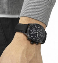 Load image into Gallery viewer, Tissot Chrono XL Vintage Black Dial Black Leather Strap Watch For Men - T116.617.36.052.00
