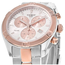Load image into Gallery viewer, Tissot PR 100 Sport Chic Chronograph Mother of Pearl Dial Two Tone Steel Strap Watch for Women - T101.917.22.151.00