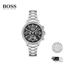 Load image into Gallery viewer, Hugo Boss Hera Black Dial Silver Steel Strap Watch for Women - 1502593