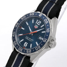 Load image into Gallery viewer, Tag Heuer Formula 1 Quartz Blue Dial Two Tone NATO Strap Watch for Men - WAZ1010.FC8197