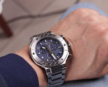 Load image into Gallery viewer, Tissot T Race Chronograph Blue Dial Silver Steel Strap Watch For Men - T141.417.11.041.00