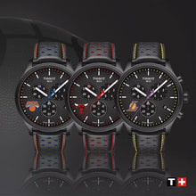 Load image into Gallery viewer, Tissot T Sport Chrono XL NBA Teams Special Chicago Bulls Edition Black Dial Black Leather Strap Watch for Men - T116.617.36.051.00