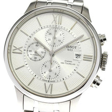 Load image into Gallery viewer, Tissot Chemin des Tourelles Automatic Chronograph White Dial Silver Steel Strap Watch for Men - T099.427.11.038.00
