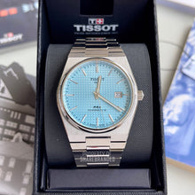 Load image into Gallery viewer, Tissot PRX Powermatic 80 Ice Blue Tiffany Dial Silver Steel Strap Watch for Men - T137.407.11.351.00