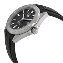 Load image into Gallery viewer, Tag Heuer Aquaracer Quartz Black Dial Black Rubber Strap Watch for Men - WAY1110.FT8021