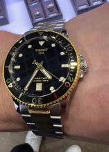 Load image into Gallery viewer, Tissot Seastar 1000 Black Dial Two Tone Steel Strap Watch For Men - T120.410.22.051.00