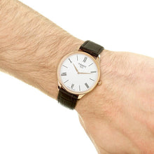 Load image into Gallery viewer, Tissot Tradition 5.5 White Dial Brown Leather Strap Watch for Men - T063.409.36.018.00