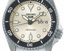 Load image into Gallery viewer, Seiko 5 Sports SKX Automatic Cream Dial Silver Steel Strap Watch For Men - SRPK31K1
