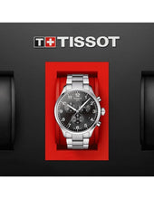 Load image into Gallery viewer, Tissot Chrono XL Quartz Asian Games Edition Black Dial Silver Steel Strap Watch For Men -  T116.617.11.057.02