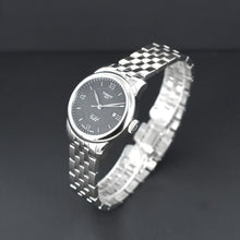 Load image into Gallery viewer, Tissot Le Locle Automatic Lady Black Dial Silver Steel Strap Watch For Women - T006.207.11.058.00