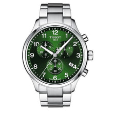 Load image into Gallery viewer, Tissot Chrono XL Classic Green Dial Silver Steel Strap Watch for Men - T116.617.11.092.00