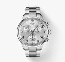 Load image into Gallery viewer, Tissot Chrono XL Classic Silver Dial Silver Steel Strap Watch For Men - T116.617.11.037.00