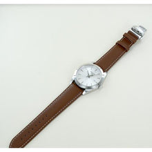 Load image into Gallery viewer, Tissot Gentleman Silver Dial Brown Leather Strap Watch For Men - T127.410.16.031.00