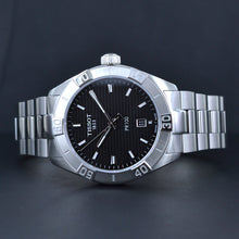 Load image into Gallery viewer, Tissot PR 100 Sport Quartz Black Dial Silver Steel Strap Watch For Men - T101.610.11.051.00