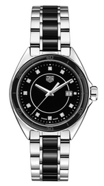 Tag Heuer Formula 1 Diamonds Black Dial Two Tone Steel Strap Watch for Women - WBJ141AB.BA0973