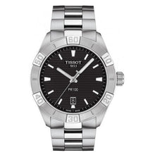 Load image into Gallery viewer, Tissot PR 100 Sport Quartz Black Dial Silver Steel Strap Watch For Men - T101.610.11.051.00