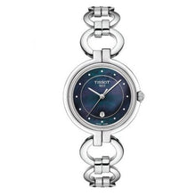 Load image into Gallery viewer, Tissot T Lady Flamingo Mother of Pearl Blue Dial Silver Steel Strap Watch for Women - T094.210.11.126.00