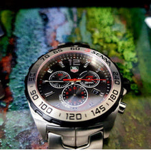 Load image into Gallery viewer, Tag Heuer Formula 1 Special Edition Chronograph Grey Dial Silver Steel Strap Watch for Men - CAZ1012.BA0883
