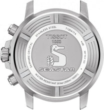 Load image into Gallery viewer, Tissot Seastar 1000 Chronograph Red Dial Silver Steel Strap Watch For Men - T120.417.11.421.00