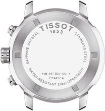 Load image into Gallery viewer, Tissot PRC 200 Chronograph Quartz Blue Dial Silver Steel Strap Watch For Men - T114.417.11.047.00