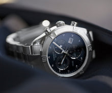 Load image into Gallery viewer, Tissot PR 100 Sport Chic Chronograph Diamonds Blue Dial Silver Steel Strap Watch for Women - T101.917.11.046.00