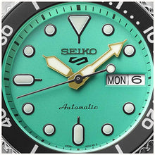 Load image into Gallery viewer, Seiko 5 Sports SKX Midi Automatic Teal Dial Silver Steel Strap Watch For Men - SRPK33K1