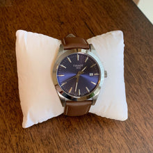 Load image into Gallery viewer, Tissot Gentleman Blue Dial Brown Leather Strap Watch For Men - T127.410.16.041.00