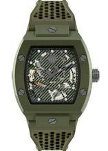 Load image into Gallery viewer, Philipp Plein The Skeleton Green Dial Green Silicone Strap Watch for Men- PWVBA0223