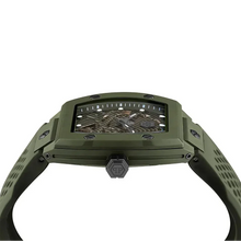 Load image into Gallery viewer, Philipp Plein The Skeleton Green Dial Green Silicone Strap Watch for Men- PWVBA0223