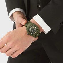 Load image into Gallery viewer, Philipp Plein The Skeleton Green Dial Green Silicone Strap Watch for Men- PWVBA0223