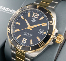 Load image into Gallery viewer, Tag Heuer Formula 1 Quartz Black Dial Two Tone Steel Strap Watch for Men - WAZ1121.BB0879