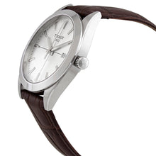 Load image into Gallery viewer, Tissot Gentlemen Silver Dial Brown Leather Strap Watch for Men - T127.410.16.031.01