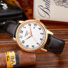 Load image into Gallery viewer, Tissot T Classic Carson Quartz White Dial Brown Leather Strap Watch for Men - T085.410.36.012.00