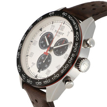 Load image into Gallery viewer, Tissot T Sport PRS 516 Chronograph Silver Dial Brown Leather Strap Watch for Men - T131.617.16.032.00