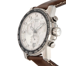 Load image into Gallery viewer, Tissot Supersport Chrono Silver Dial Brown Leather Strap Watch for Men - T125.617.16.031.00