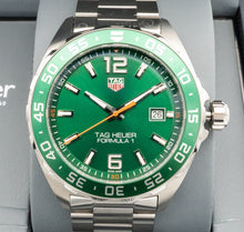 Load image into Gallery viewer, Tag Heuer Formula 1 Limited Edition Green Dial Silver Steel Strap Watch for Men - WAZ1017.BA0842