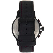 Load image into Gallery viewer, Maserati Ingegno Chronograph Black Dial Black Leather Strap Watch For Men - R8871619003