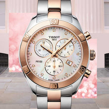 Load image into Gallery viewer, Tissot PR 100 Sport Chic Chronograph Diamonds Mother of Pearl Dial Two Tone Steel Strap Watch for Women - T101.917.22.116.00