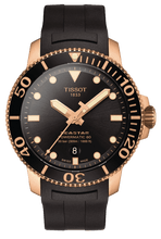 Load image into Gallery viewer, Tissot Seastar 1000 Powermatic 80 Black Dial Black Rubber Strap Watch for Men - T120.407.37.051.01