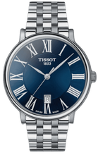 Load image into Gallery viewer, Tissot Carson Premium Blue Dial Silver Steel Strap Watch for Men - T122.410.11.043.00